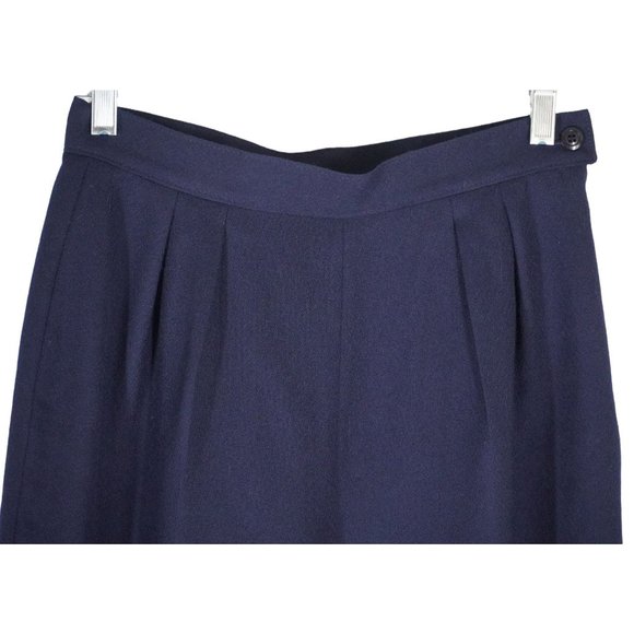 Vintage Miss Pendleton Wool Pants Womens Size 8 Made in USA Navy Blue Academia - Picture 3 of 10